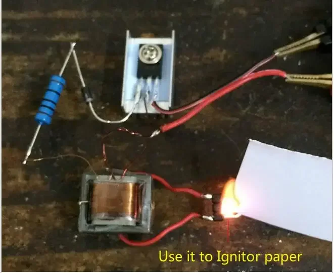 2pcs DIY Kit DC High voltage Generator Inverter Electric Ignitor for 18650 Battery