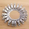 10/20Pcs Stainless Steel Clothes Pegs Washing Clips Household Sealing Clip Windproof Clips Hang Pins Metal Clips Clamps 5