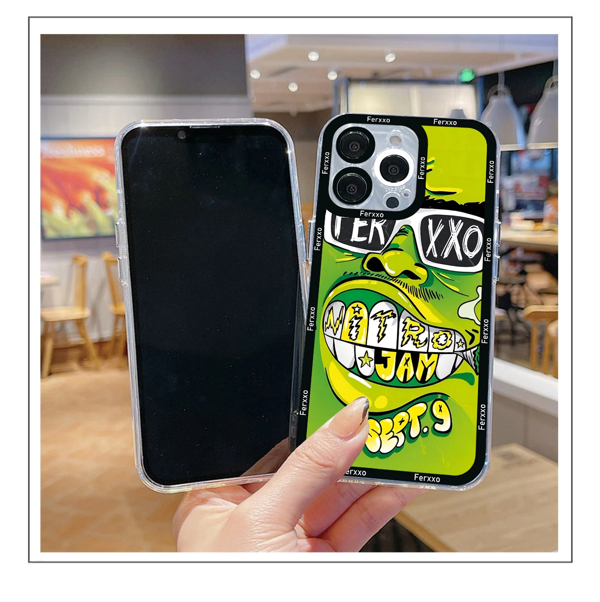 Funda de teléfono Singer f-feid Ferxxo SIXDO, cubierta transparente para iPhone 15, 14, 13, 12, 11, Mini Pro Max, X, XR, XSMax, 6S, 6, 7, 8 Plus, SE20