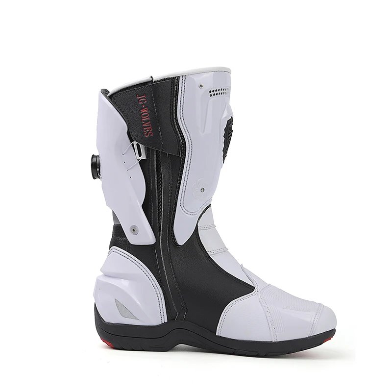 Men Motorcycle Boots Motorbiker Riding Shoes Motorboats Off-road Touring Boots Motocross Boots Motorcyclist Shoes Protective