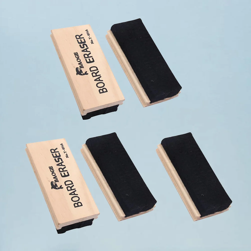 

5 Pcs Dry Wipe Whiteboards Eraser for Chalkboard Wooden Blackboard Office Classroom Blackboards