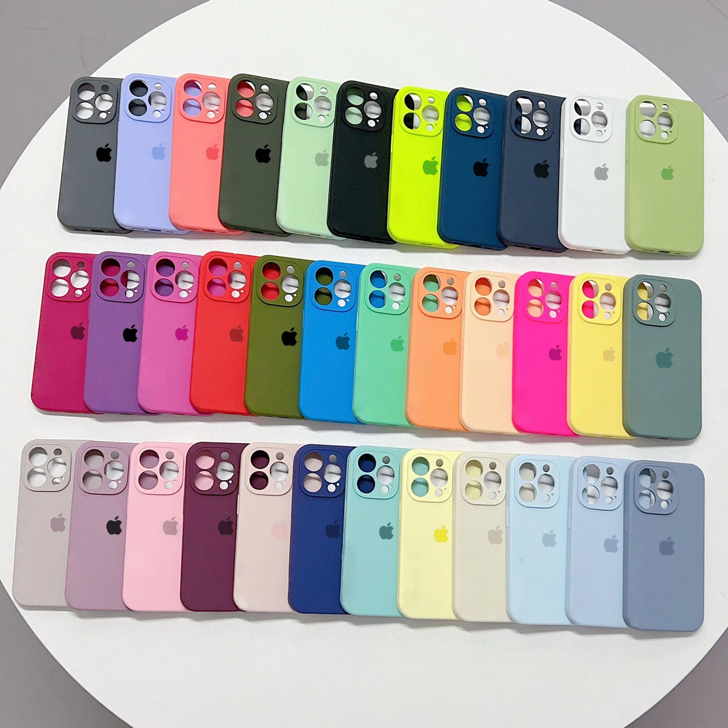 Custodia In Silicone Originale Di Lusso Per Apple Iphone 15 11 13 12 14 Pro Max Custodie Con Logo Ufficiale Per Iphone 15 13 12 14 Pro Full Cover