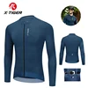 X-TIGER Men's Cycling Jersey Autumn Three Pocket Reflective Cycling Jacket Sport Mountain Bike Shirt Ciclismo Long Sleeve 1