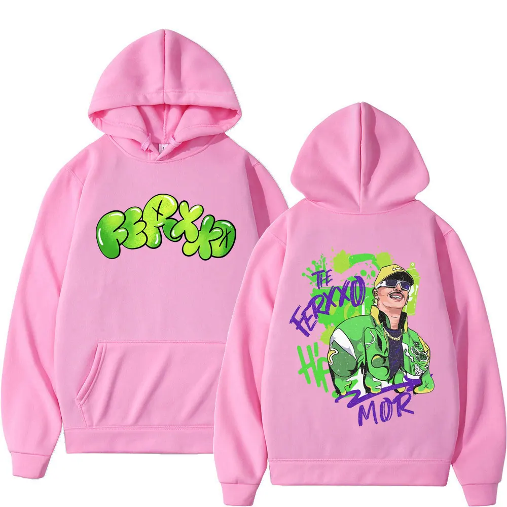 2023 Rapper Feid Ferxxo Album Tour Print Hoodie Men Women Hip Hop Harajuku Tracksuit Y2k Fashion Casual Hoodies Rap Streetwear