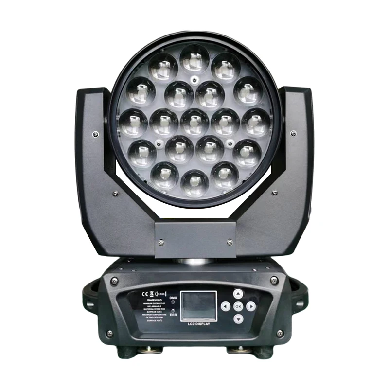 19x15w led zoom beam ring washing lamp control main mobile RGBW 4in1beam professional performance bar stage DMX512 DJ lamp