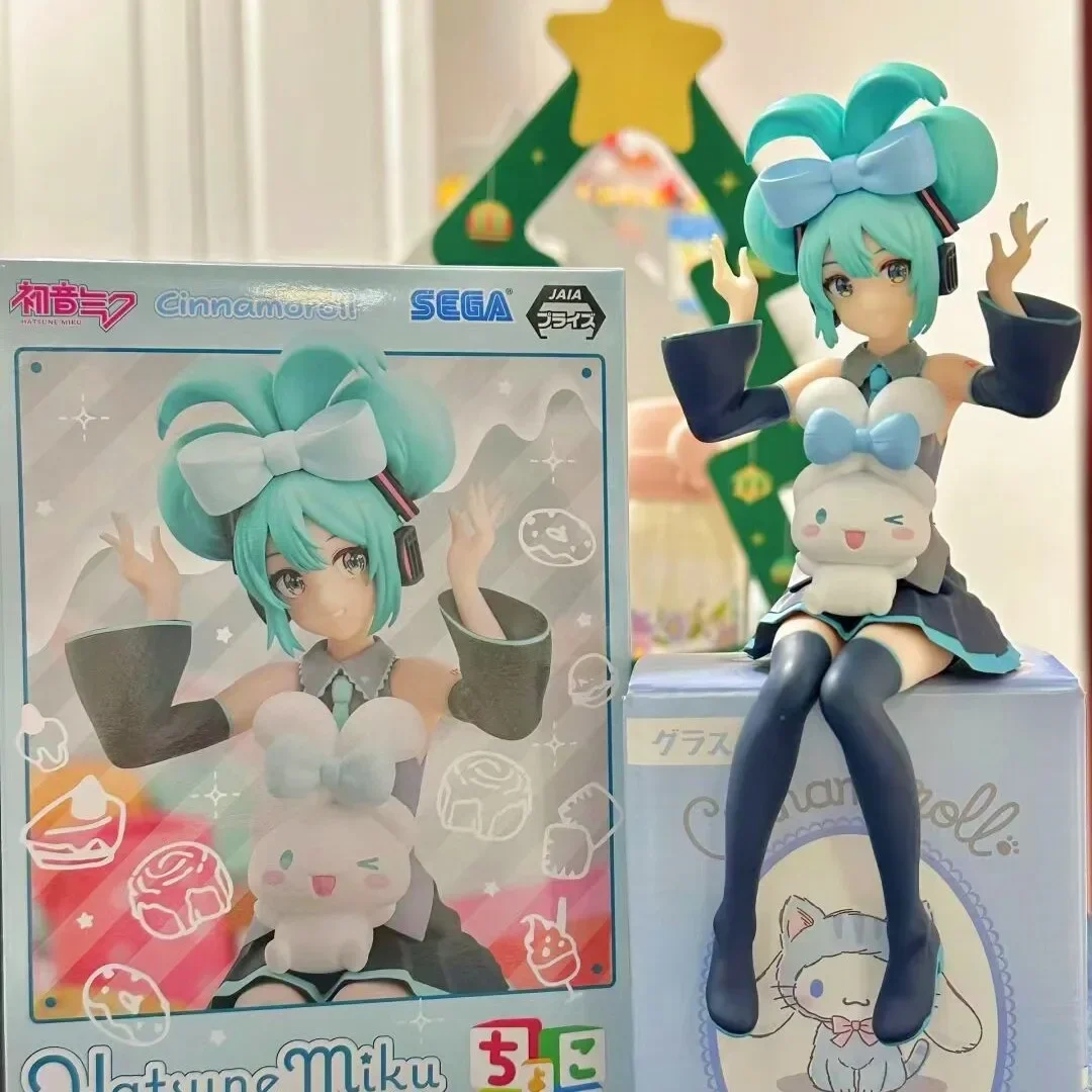 

Оригинальный Sega Hatsune Miku Cinnamoroll Аниме периферийные коллекционные модели набор для гаража декоративные украшения подарки на день рождения