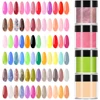12colors/set Acrylic Powder 3in1Extendion/Dipping/Carving Scultpure Crystal Powder Nail Art Polymer Builder Manicure Dust 2