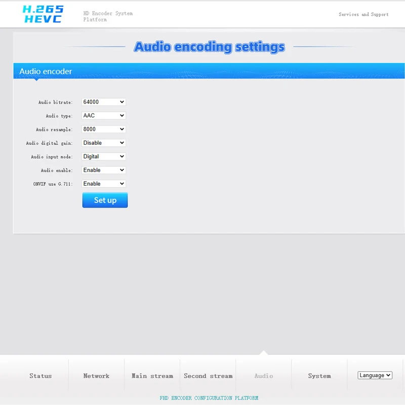 Video Encoder Decoder H.265/H.264 HDMI Video Encoder Support RTSP,RTMP,Unicast UDP,HTTP TS,ONVIF Protocol work with NVR