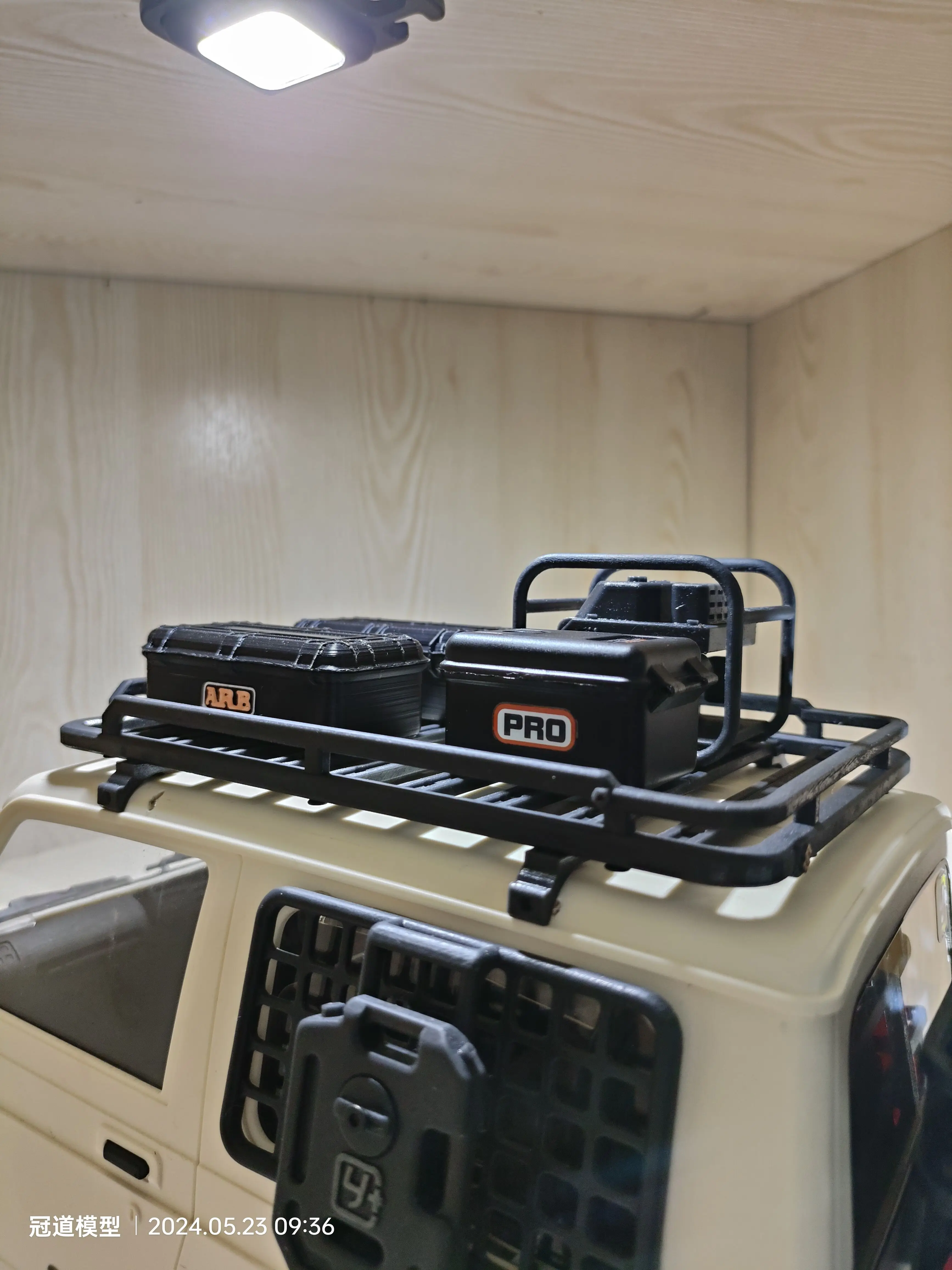 Rcカー、スペアパーツ、分岐、ジムニー、wpl c74用のラゲッジ