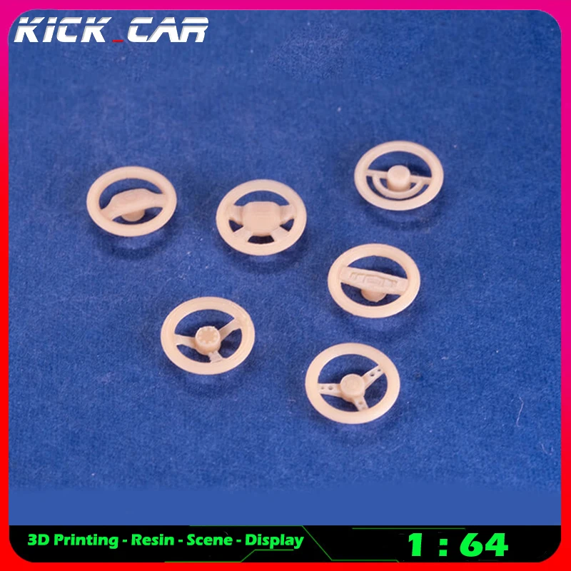 Kickcar 1/64 Lenkrad Modellauto Diorama Ungefärbtes Harz Garage Szene Reparaturwerkzeuge Dekoration Simulation Szene Spielzeug