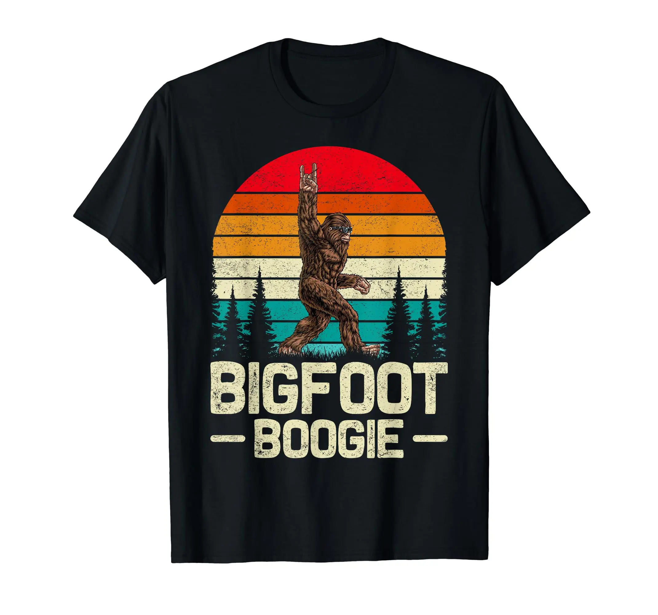 

Смешная футболка Bigfoot Boogie с изображением папы снежного человека