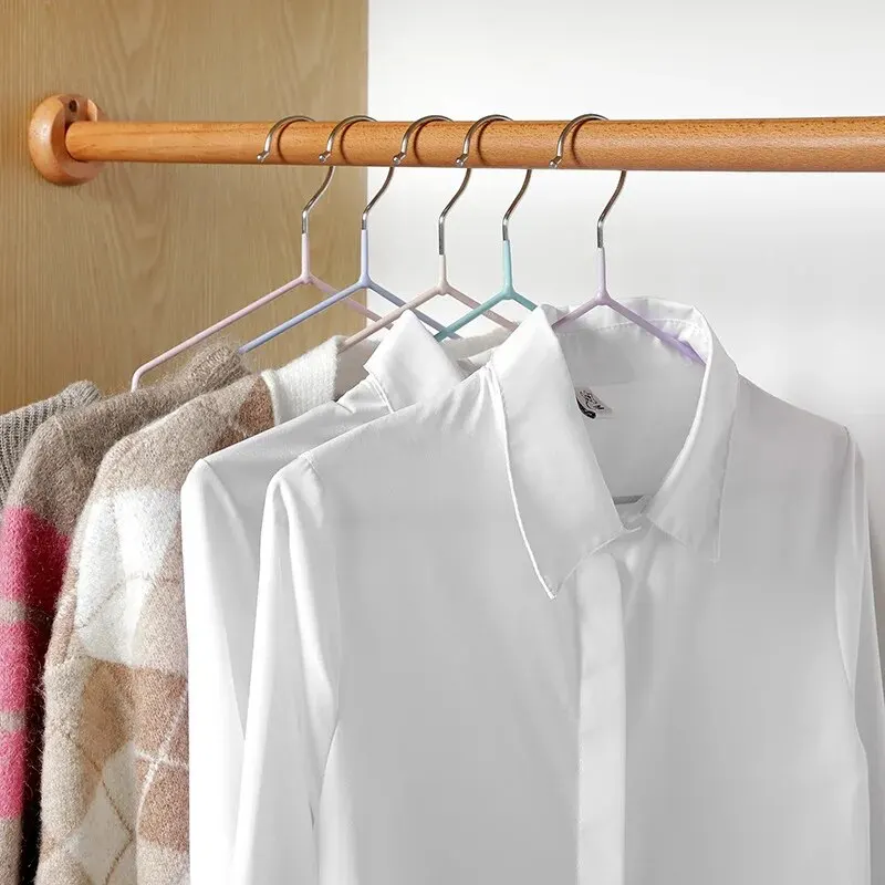Clothes Hanger 10PCS Non-slip Dip Plastic Dormitory Drying Adult Rack Household Thick Support