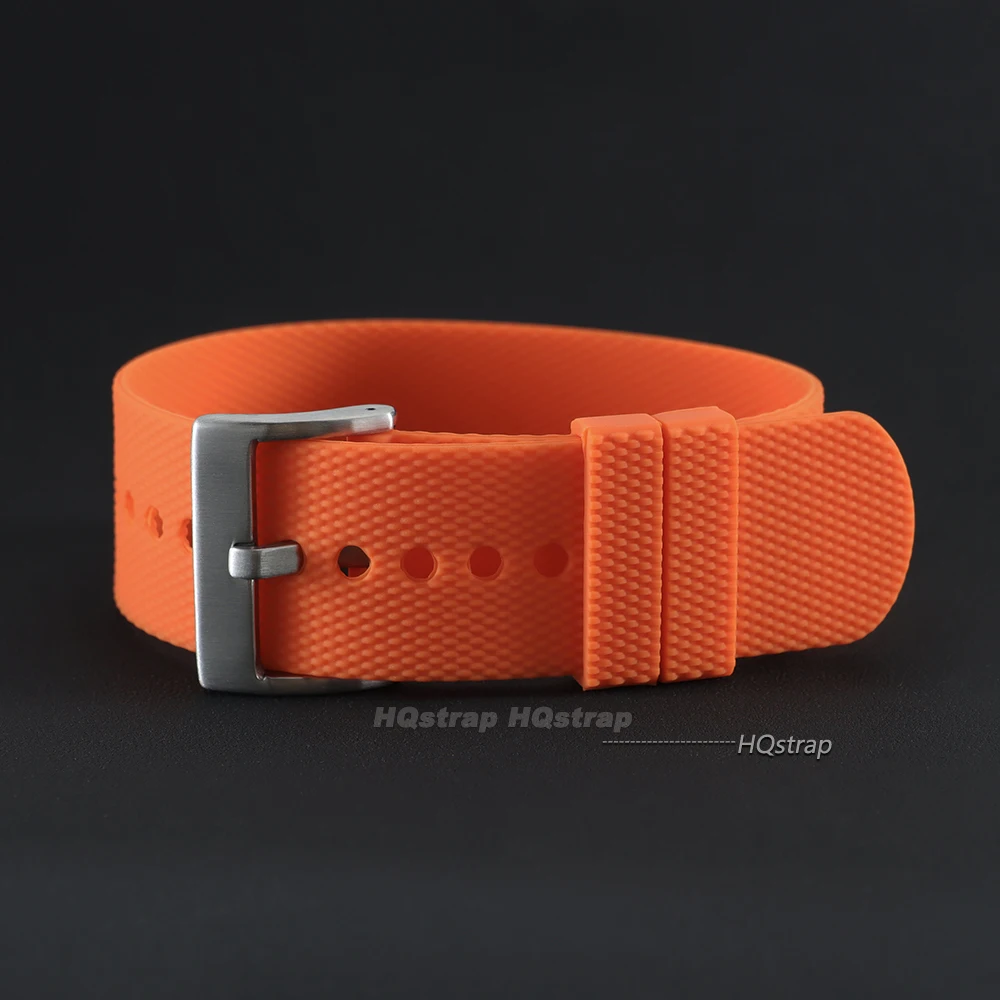 Premium Universal Silicone Watch Strap | Durable FKM Rubber Sports Replacement Band | Fashionable One-Piece Wristband