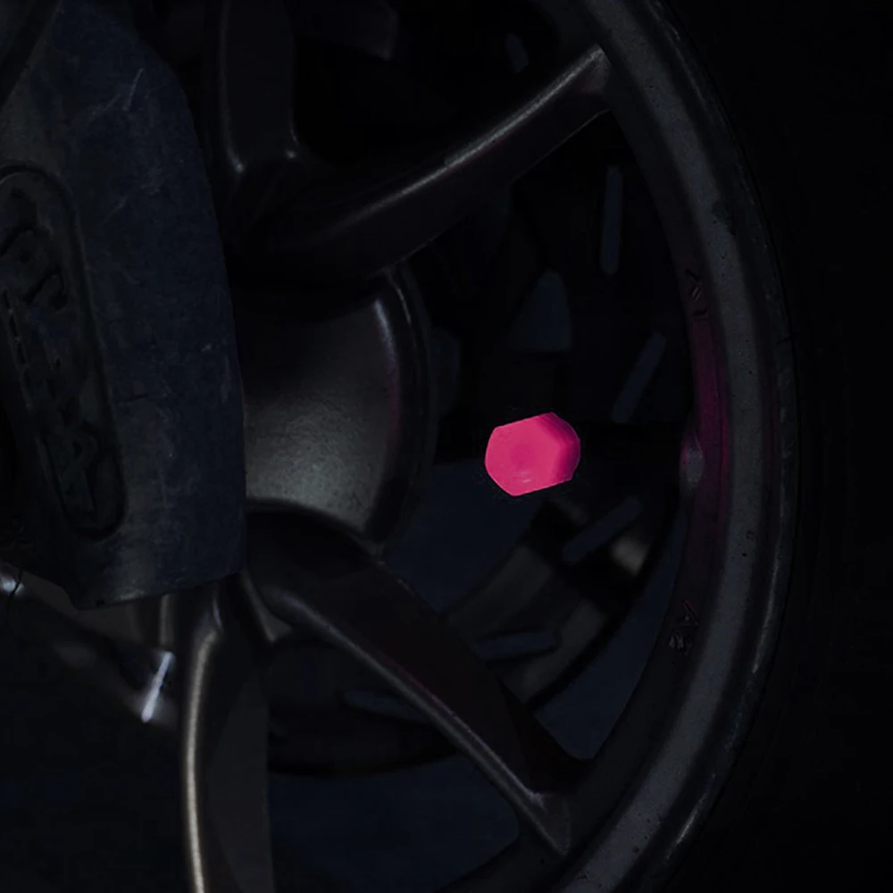 Auto Leuchtende Reifen Ventilkappen Fluoreszierende Nacht Leuchtende Motorrad Fahrrad Rad Reifen Nabe Ventilschaftkappen Dekor 1/ 4 Stück – Detail 18