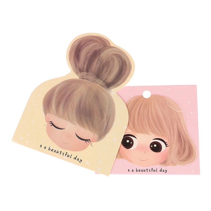 100pcs/lot Barrettes Packing Paper Card Cute Small Girs Display Cards for DIY Kid Hair Accessories Retail Price Tag Holder Label barrettes packing card