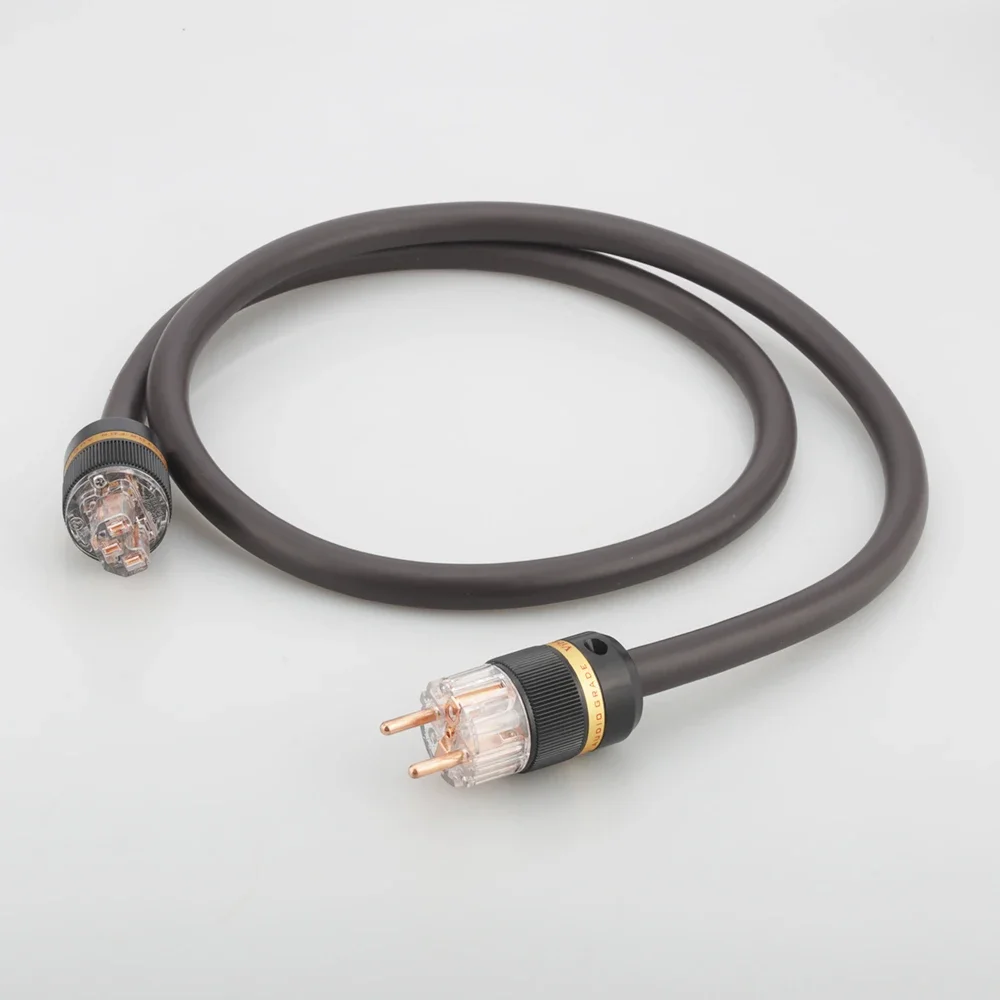 Hi-End Viborg VP1606 Power Cable 6mm Square AC Audio Grade Pure Copper Schuko Plug OFC RISR EU Schuko
