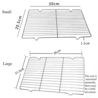 Stainless Steel Baking Tray Set with Grill 304 Stainless Steel Rectangular Cooling Rack Grilling Tools BBQ Safe Small Grill 5