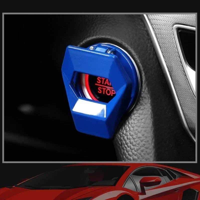 Enhanced Car Engine Start/Stop Button Decorative Cover - Interior Auto Accessory