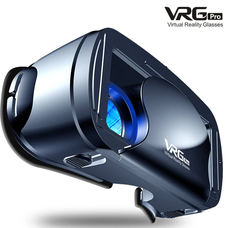 Portable VRG 3D VR Glasses Virtual Reality Full Screen Visual Wide-Angle VR Helmet Glasses For 5 To 7 inch Smartphone Devices