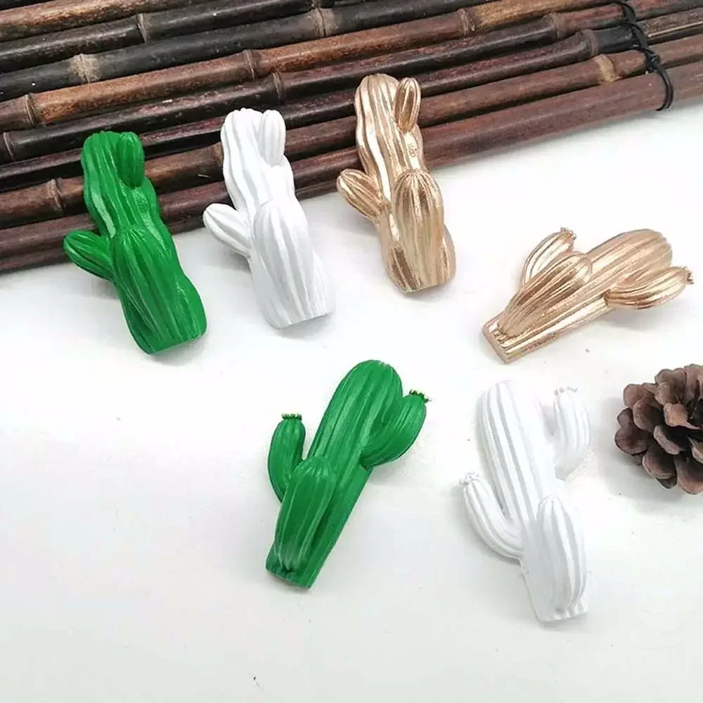 Creative Resin Cactus Wall Hook, Key Hanger, Self-adhesive Plants Hooks, Three-Dimensional Hanger, Home Decoration Accessories 6