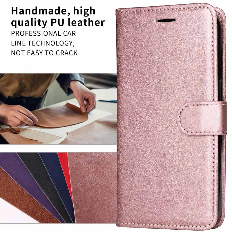 Leather Flip Wallet Phone Cover - Elegant and Durable Protection