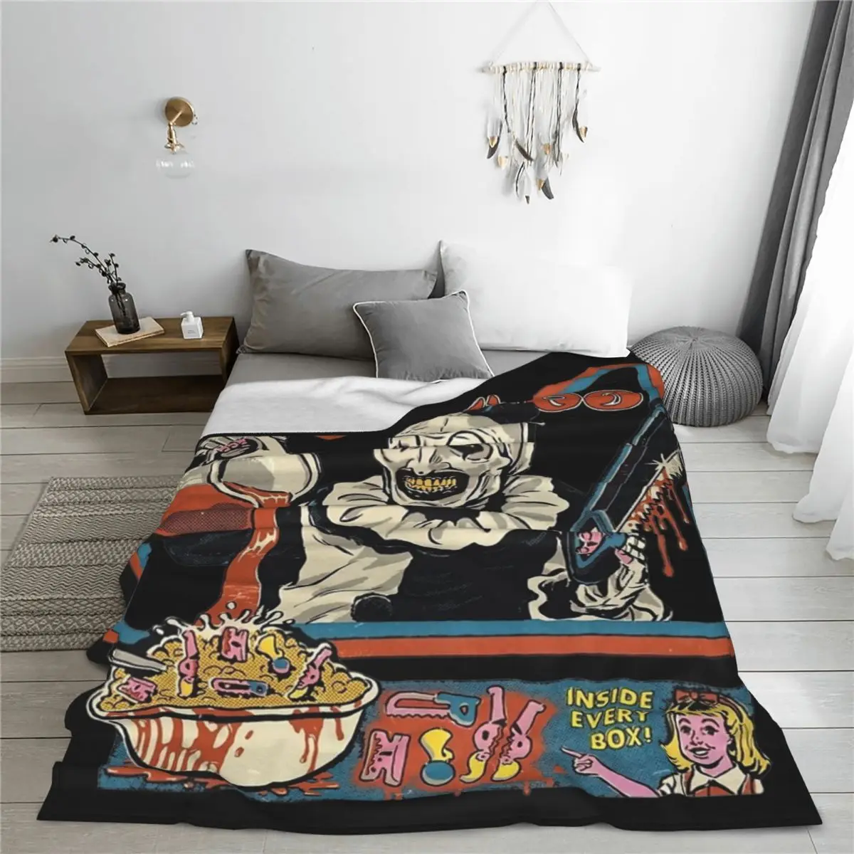 Art Crispies Terrifier Blankets Fleece Winter Multi-function Lightweight Thin Throw Blanket for Home Outdoor Quilt 2