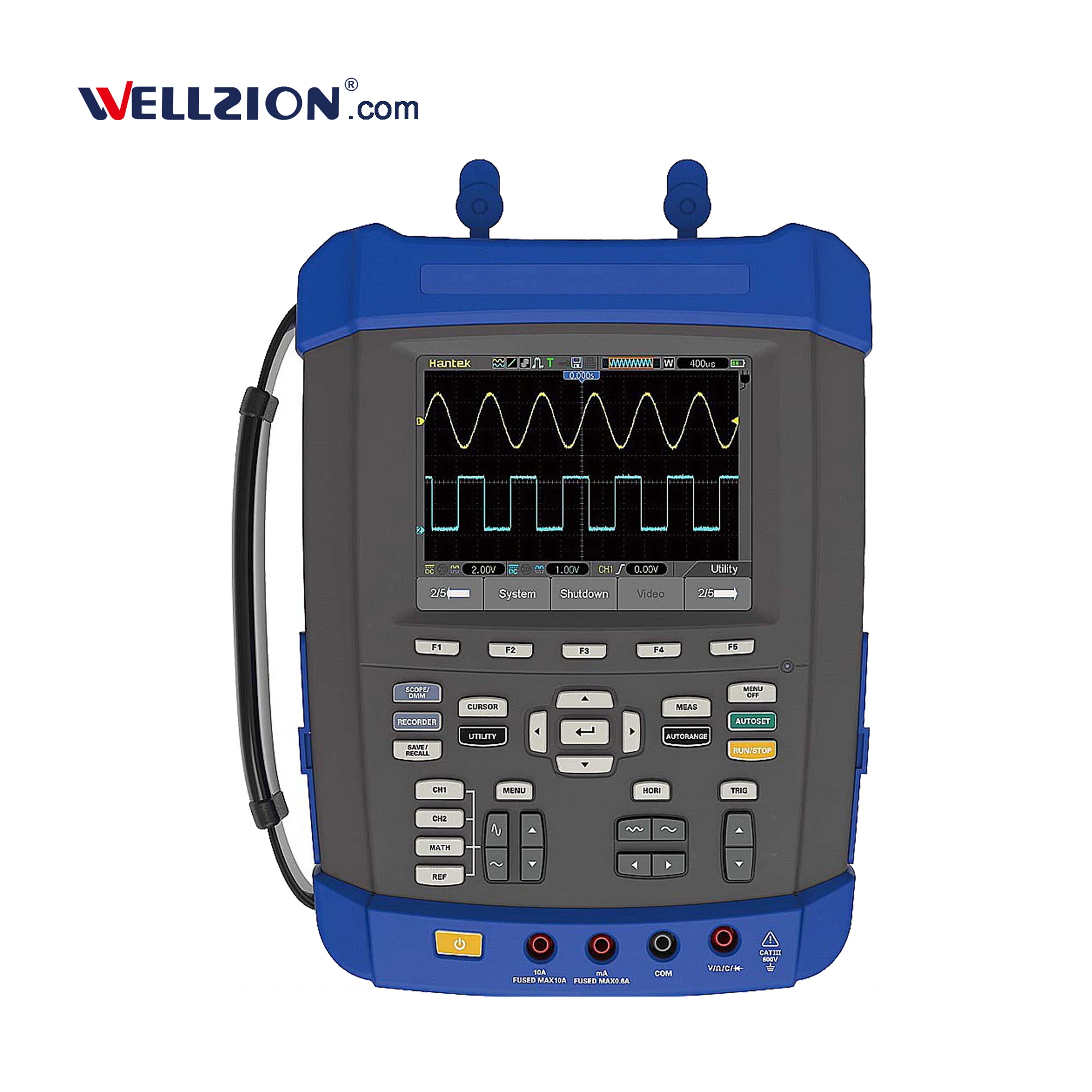 

DSO8202E,200MHz Bandwidth 5.6 Inch TFT LCD Hantek Oscilloscope