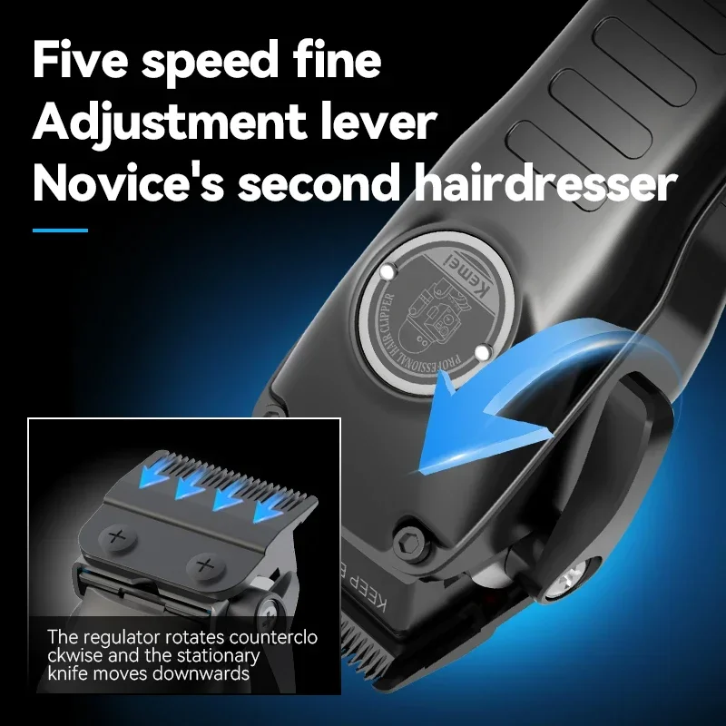 Multifunctional Brushless Motor Hair Trimmer 2pcs km-1827 Pro Electric Bldc Hair Clipper Best Hair Trimmer made in china 2