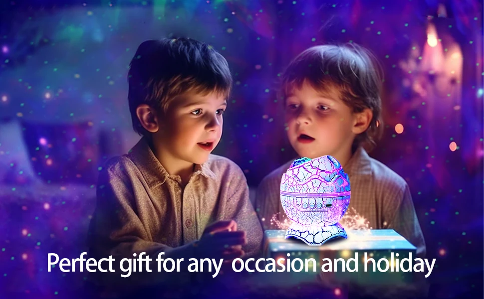 Dinosaur Egg Galaxy Star Projector Starry Light Music Player - AIXIVO product image