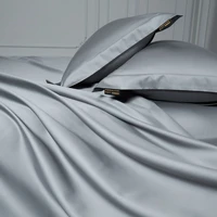 Parure de Lit en Coton Égyptien 1000TC, Ensemble de Literie avec Juste, Drap-Juste, Taies d'Oreiller, Double, Double, Queen et King 4