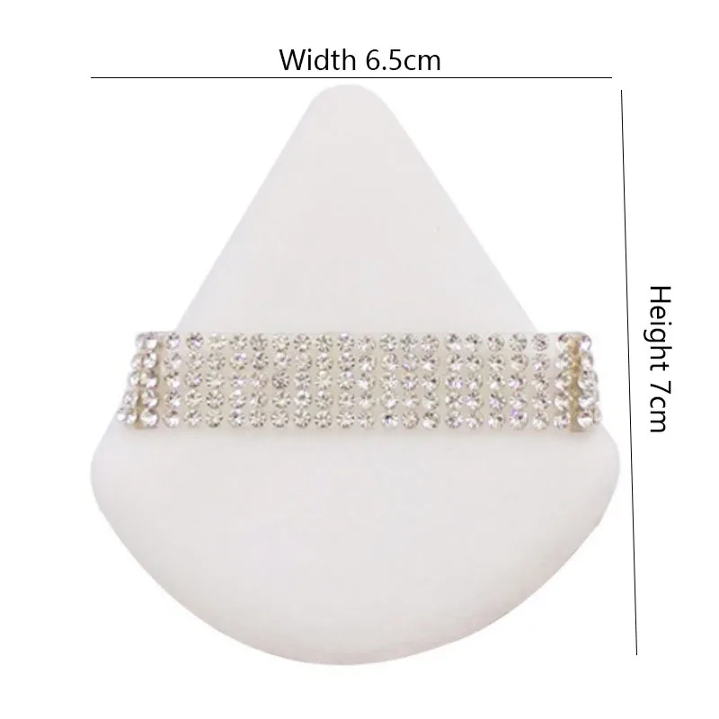 Description Picture 6 of itemDiamond Triangle Powder Puff Sponge Velvet Triangle Powder Puff Facial Beauty Soft Smooth Face Makeup Tool Makeup Sponge