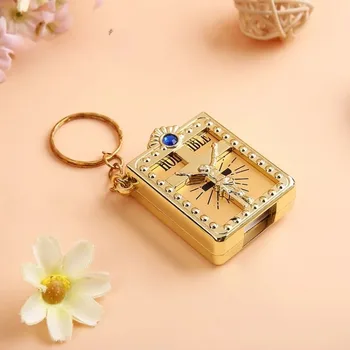 Spanish Real Mini Holy Bible Keychain, Catholicism Christian Jesus Cross Keychain,First Communion Religion Party Holy gift