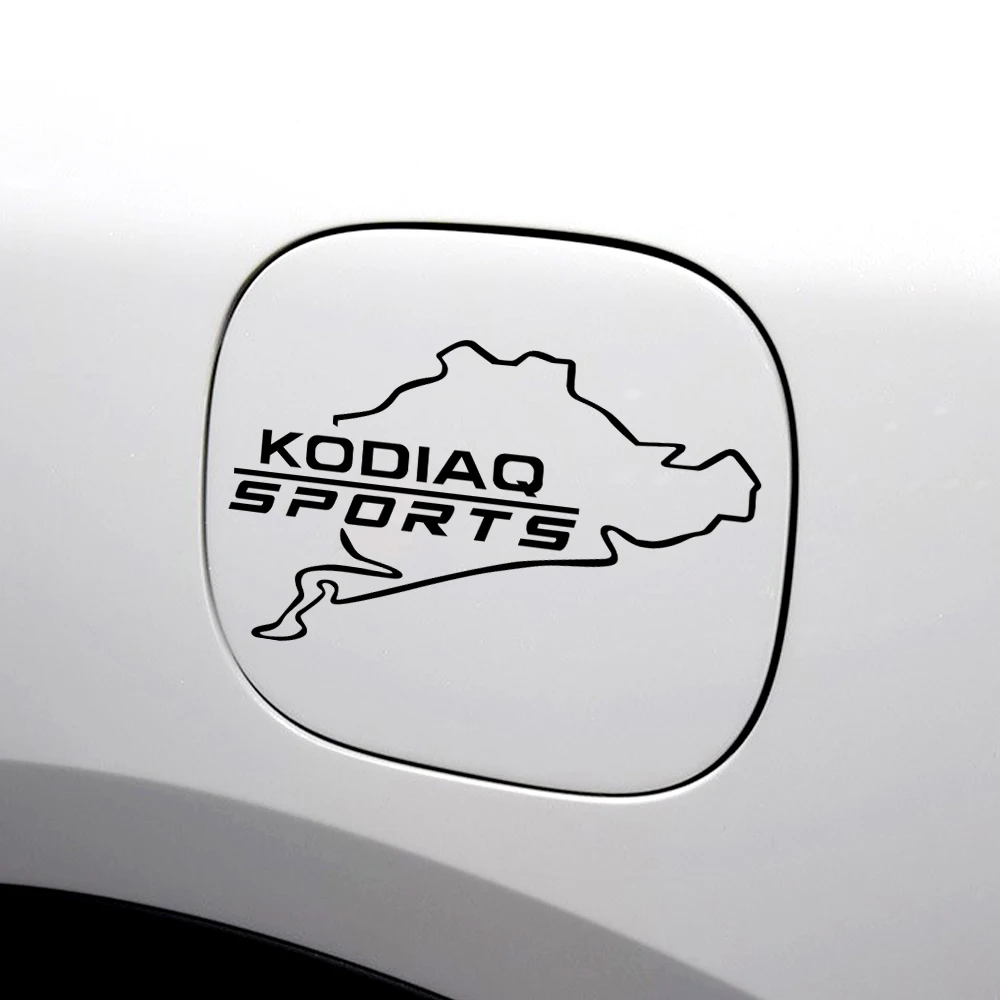 thumbnail image 1 of 1 pieza de insignias para decoración de carrocería de tanque de combustible de coche, calcomanía de vinilo para Skoda Scala Actavia Fabia kodiaq Rapid Karoq Superb, 1 of 5