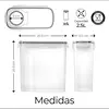 4pc Kitchen Food Storage Tank Miscellaneous Grain Storage Box 2.5L/4L Set Transparent PP Sealed and Waterproof Storage Container 6