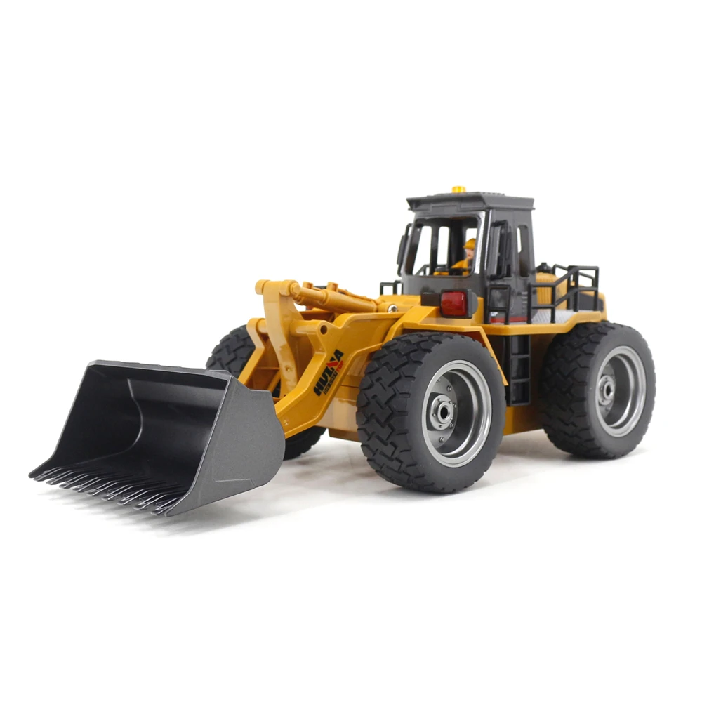 HUINA 9CH 1532 1/18 2.4GHz RC Metal Bulldozer RTR Front Loader Engineering Toy Remote Control Construction Tractork Vehicle 3
