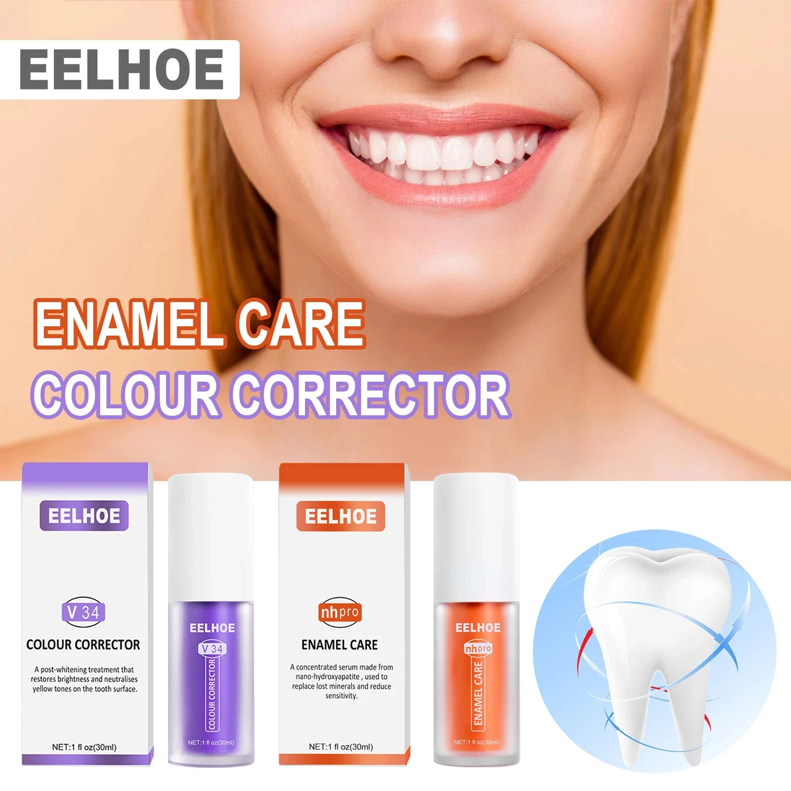 Eelhoe Foam Tooth Whitening Repair Oral Hygiene Cleaning Care Enamel