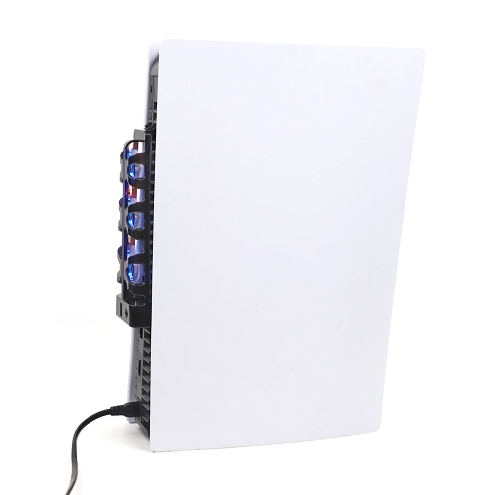 냉각 선풍기 라디에이터 외부 쿨러 선풍기, 5500 ± 1100 RPM, LED 블루 라이트, 업그레이드 게임 액세서리, 효율적인 냉각 시스템, DC 5V