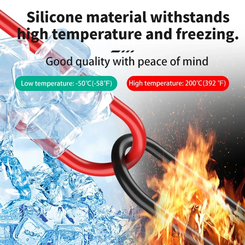 Multimeter Test Leads Universal Cable 10A/20A Soft-silicone-wire Needle-tip Tester Probe Wire Pen Cable