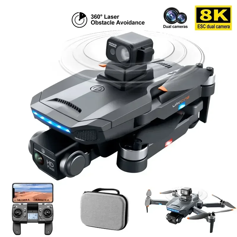 

Foldable Quadcopter RC Distance 1200M Toy K918 MAX Drone 4K Professional Obstacle Avoidance 8K Dual HD Camera Brushless Dron