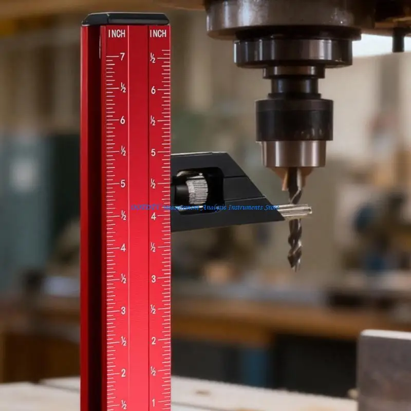 367D Zuverlässiges Höhenmessgerät aus Aluminium, Tiefenmesswerkzeug, metrische englische Skala, 1000 mm Design