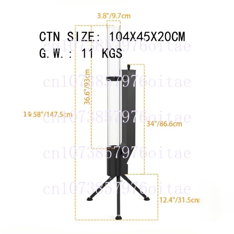 수직형 장작 난로 파티오 난방 난로 야외 캠핑용