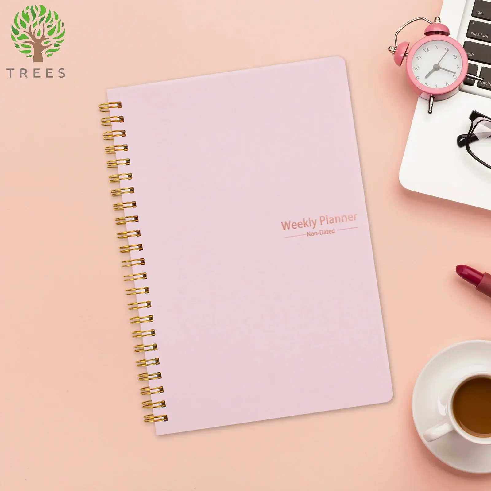 Enhanced A5 Spiral Weekly Planner Notebook