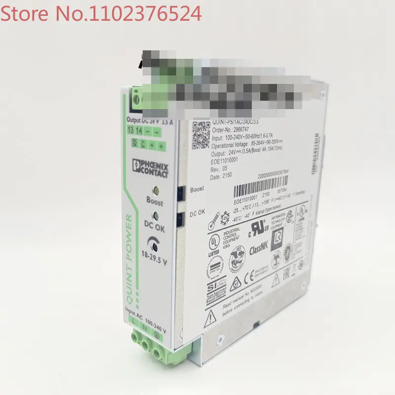 

Original Phoenix Contact switching power supply QUINT-PS/1AC/24DC/3.5 2866747