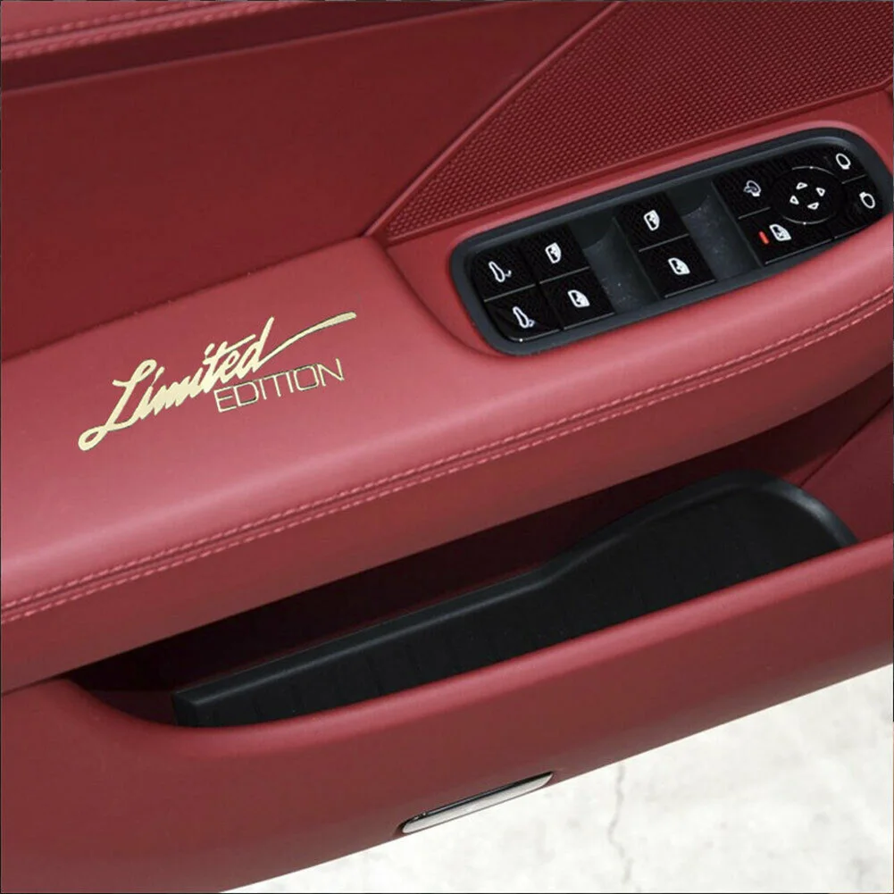 

2pcs 3D Gold Limited Edition Logo Emblem Badge Metal Sticker Decal Car Accessories Universal All Models Metal Type