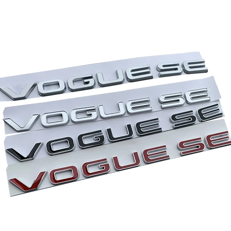 3D Abs Cromato Rosso Nero Logo Vogue Se Lettere Car Trunk Badge Decalcomania Emblema Per Land Range Rover Vogue Se Sticker Accessori