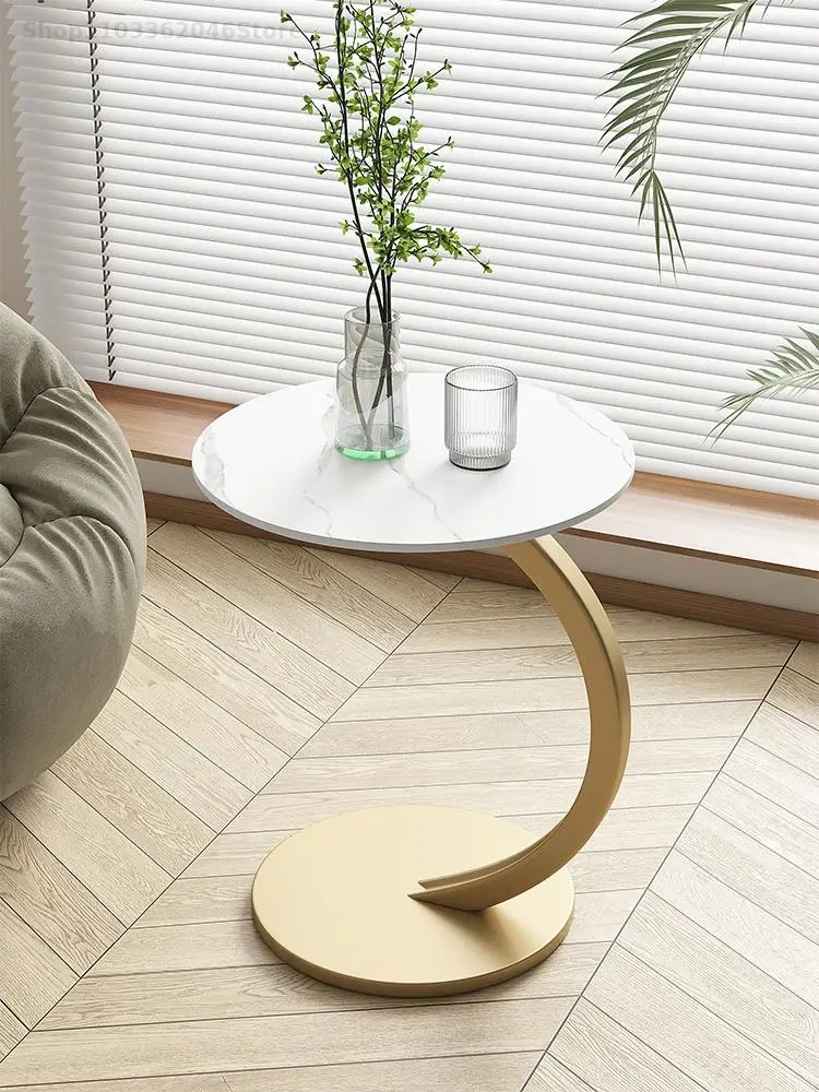 Sofa Side Table Simple Corner Table Small Living Room Small Coffee Light Luxury Creative Removable Balcony Rock