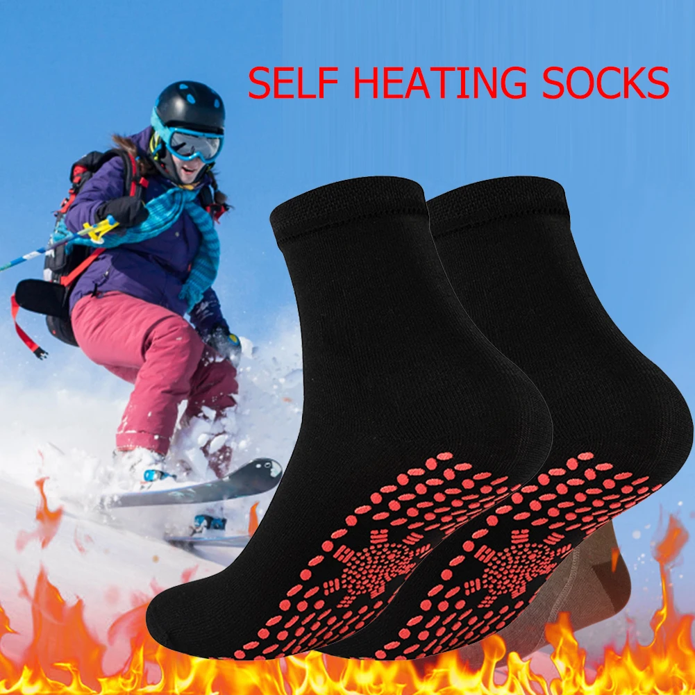 Winter Self Heating Socks Comfortable Multifunctional Sports Warm Stockings Anti-Freezing Breathable for Outdoor Hiking Skiing