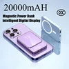 Portable Magnetic Wireless Charger Power Bank with Bidirectional Fast Charging, Suitable for iPhone, Samsung, Huawei, Xiaomi