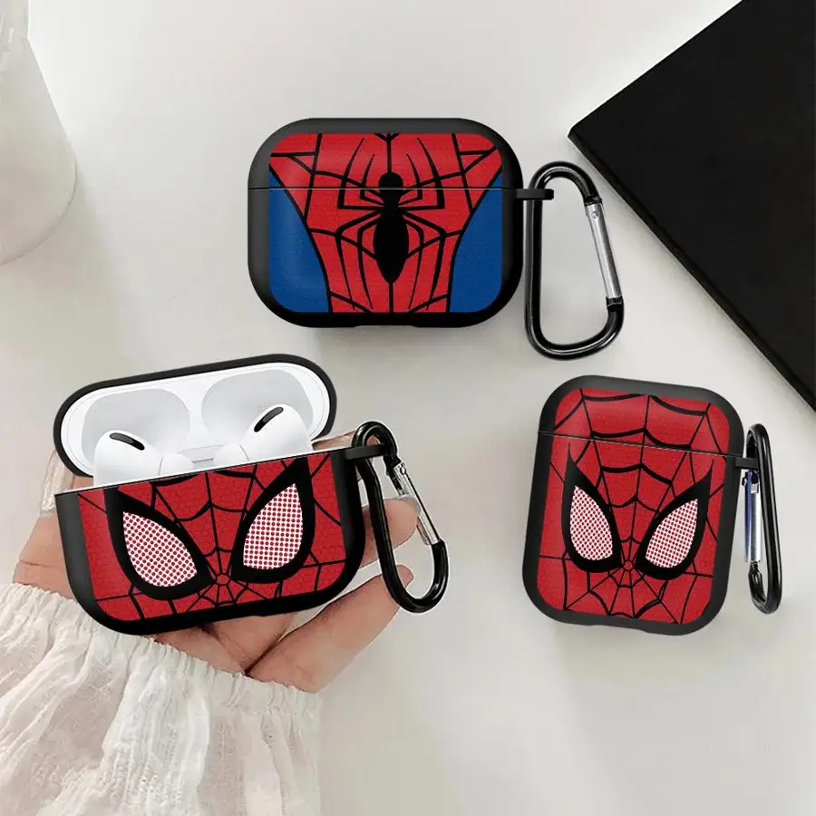 รูปสินค้า เคสหูฟัง AirPods ลายแมงมุมสีดำ