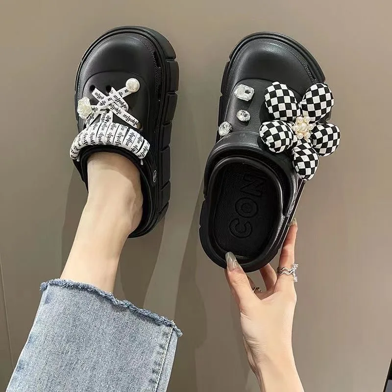 Platform Slippers Summer Women's Sandals 6cm Wedges Ladies Outdoor Clogs Thick Street Beach Slides Girls Flip Flops Garden Shoes 6